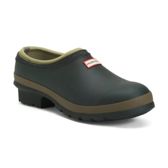 NEW HUNTER Men's Gardener Neo Clogs Dark Olive 126mn