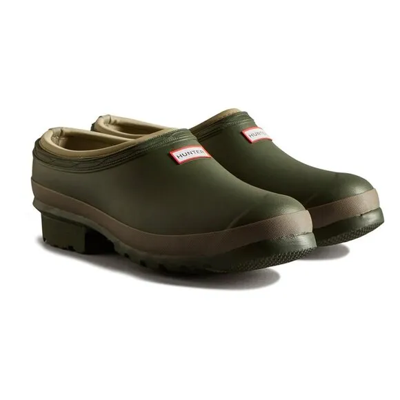 NEW HUNTER Men's Gardener Neo Clogs Dark Olive 126mn