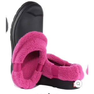 NEW Hunter Play Clogs Womens Insulated Black Pink Rubber Slip On Waterproof 8