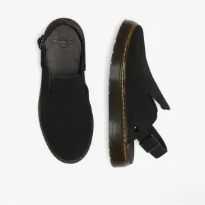 NEW IN BOX DR MARTENS Carlson Mules in Black Suede, Unisex Size 7W/6M