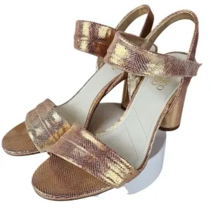 NEW IN BOX- Franco Sarto- Metallic Pink Osmina Slingback Heels, Size 9