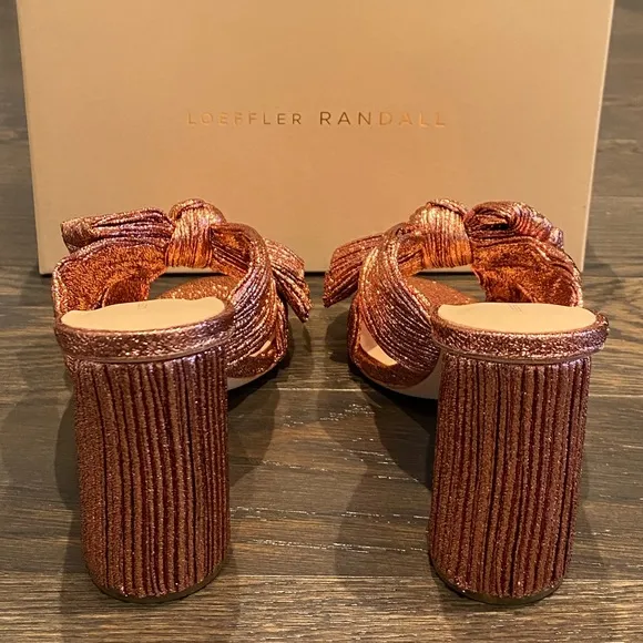 New In Box Loeffler Randall Penny Knot Mules