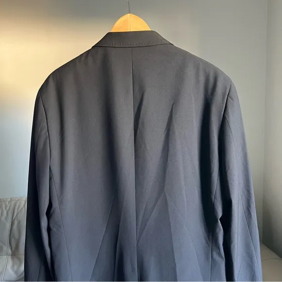 NEW JF J.Ferrar Sz 44L Long Super Slim Fit Suit Jacket Blazer Black Business