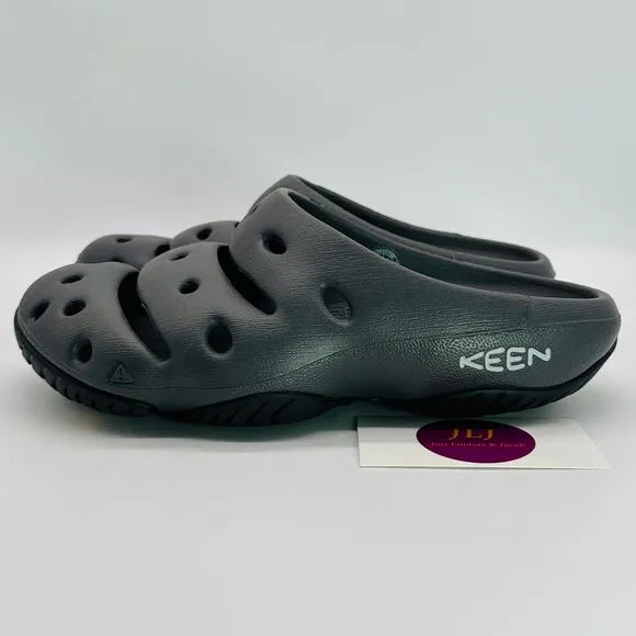 NEW KEEN Women's Yogui Slip On Comfort Clogs Magnet/Black 1026246 Size 9
