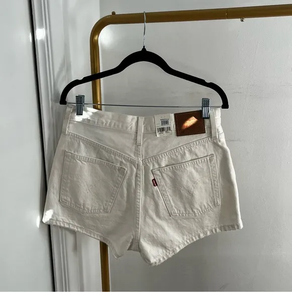 New Levi’s 501 Original Fit High Rise Cotton Denjm Shorts Size 28