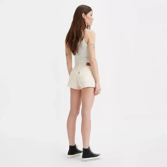 New Levi’s 501 Original Fit High Rise Cotton Denjm Shorts Size 28