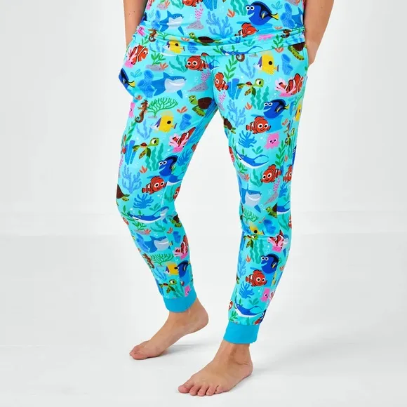New Little Sleepies Disney Nemo's Reef Women's Pajama Pants Large