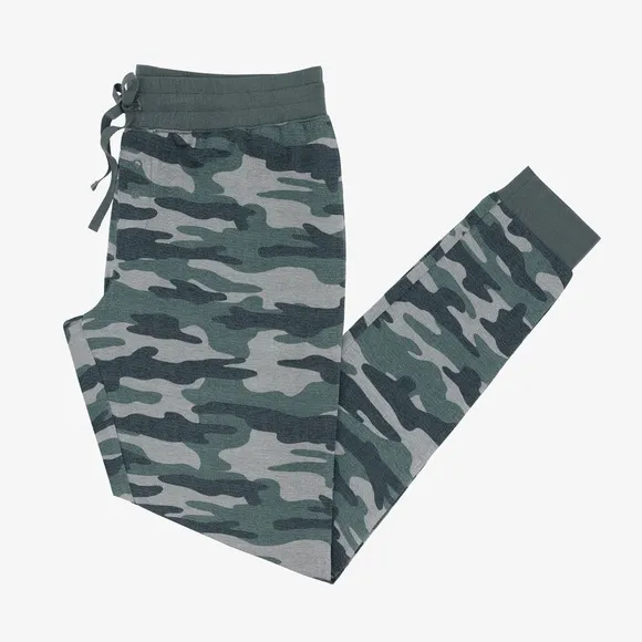 New Little Sleepies Vintage Camo Women's Pajama Top &amp; Joggers Set Size XXL