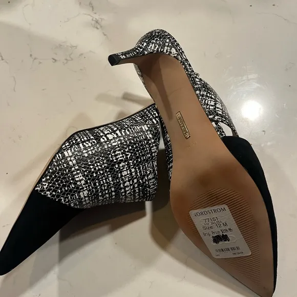 New Louise-Et-Cie Womens Jelisa Mule Size 12 Pointed Kitten Heel Dressy