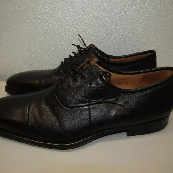 NEW Magnanni Men's  Federico Cap Toe Oxford Black Size 14D