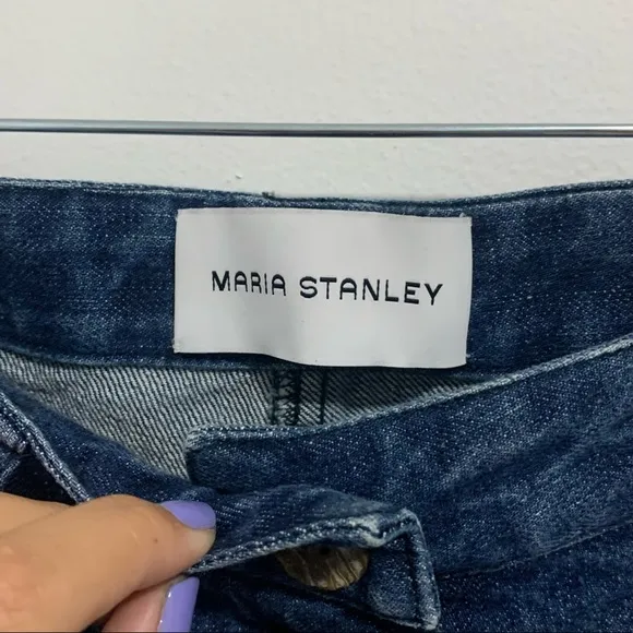 New Maria Stanley high rise straight leg minimalist style jeans Size 0