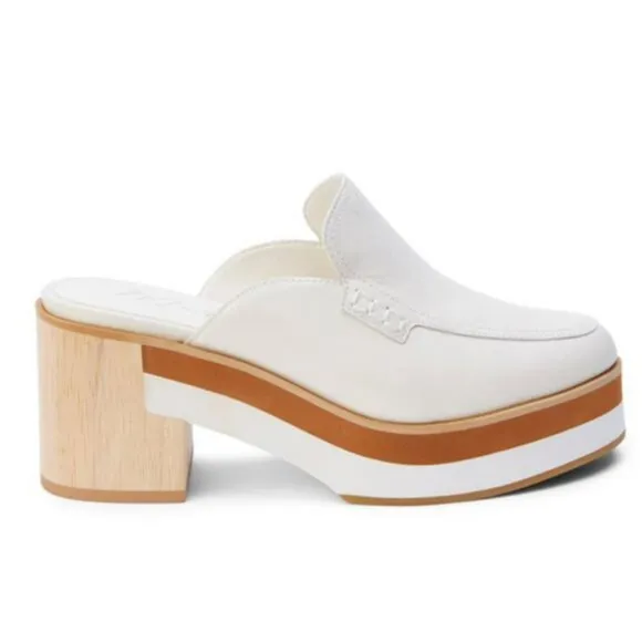 new MATISSE Bone Leather Kristy Block Heel Mules 253