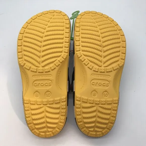 NEW McDonald's x Crocs Hamburgler Classic Clogs M8 - W10  Jibbitz 208472-90H