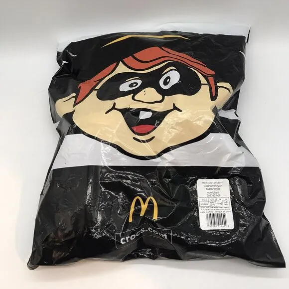 NEW McDonald's x Crocs Hamburgler Classic Clogs M8 - W10  Jibbitz 208472-90H
