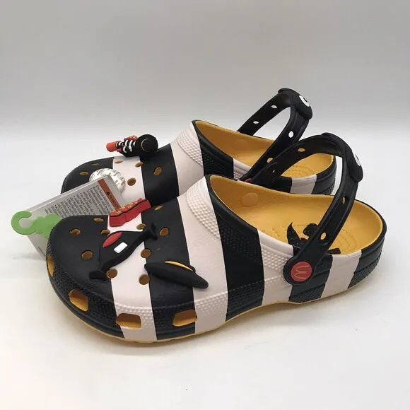 NEW McDonald's x Crocs Hamburgler Classic Clogs M8 - W10  Jibbitz 208472-90H