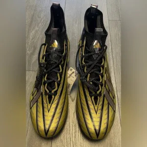 New Mens Adidas Freak-23 Inline Football Cleats Black Gold HP2446 Men’s Size
