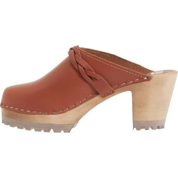 NEW MIA Made in Europe Elsa Swedish Clogs  Italian Leather,Open Back Women 367sn
