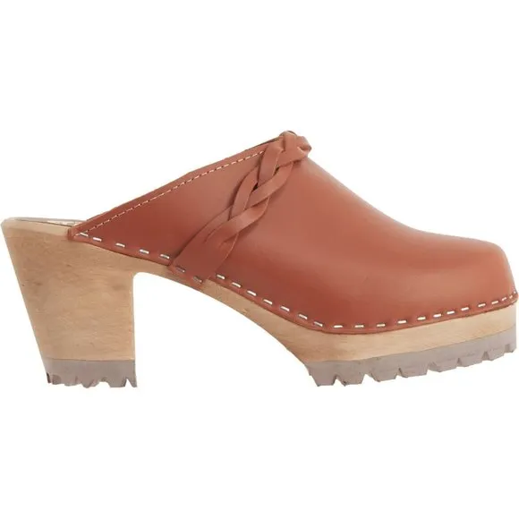 NEW MIA Made in Europe Elsa Swedish Clogs  Italian Leather,Open Back Women 367sn
