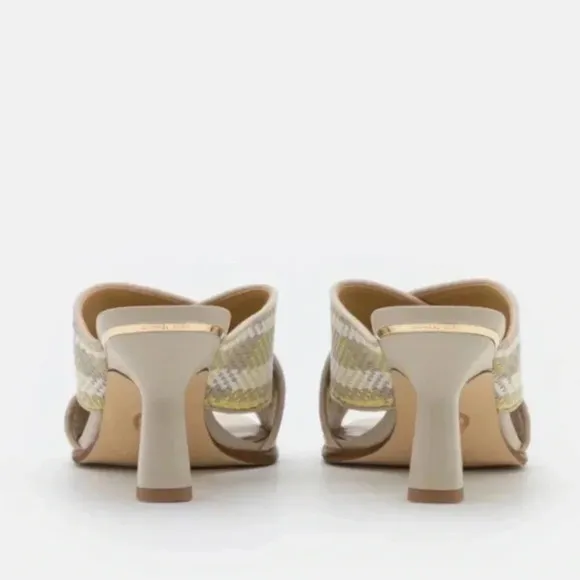 NEW Michael Kors Michael Kors Gideon sand mules with medium heel size 6