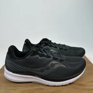 New NIB Mens Saucony Ride 14 Black Athletic Road Running Shoes Sneaker Size 12 M