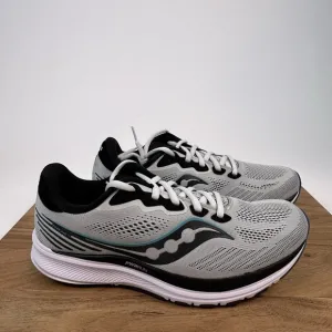 New NIB Mens Saucony Ride 14 Gray Athletic Road Running Shoes Sneaker Sz 8.5 M