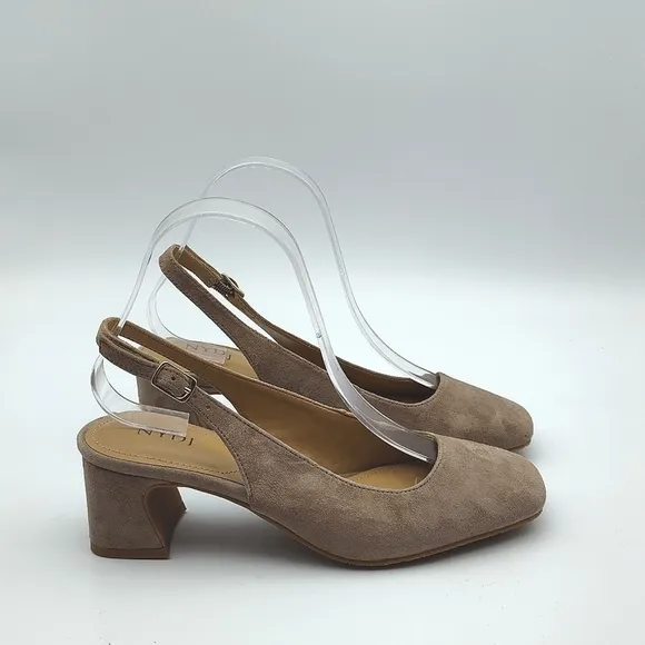 NEW NYDJ Faelynn Slingback Heels in  Suede. $139