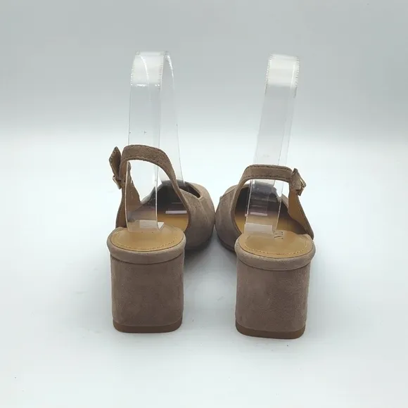 NEW NYDJ Faelynn Slingback Heels in  Suede. $139