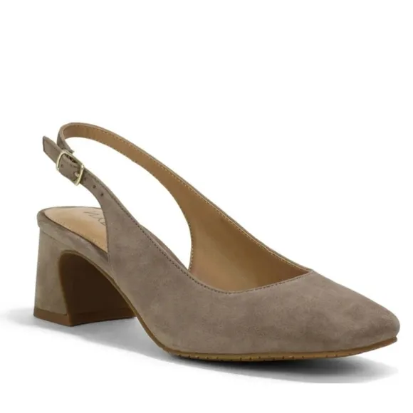 NEW NYDJ Faelynn Slingback Heels in  Suede. $139