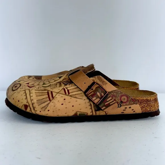 NEW Papillio by Birkenstock Boston Clogs Patterned 245 Size 7 Narrow