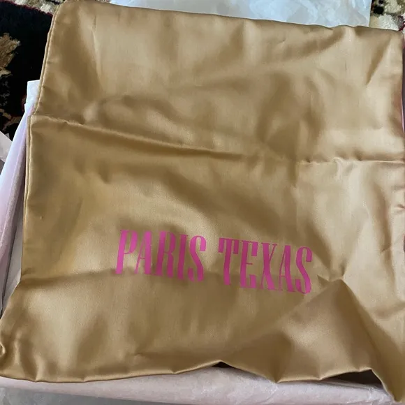 New! Paris Texas 4in Peach Mules