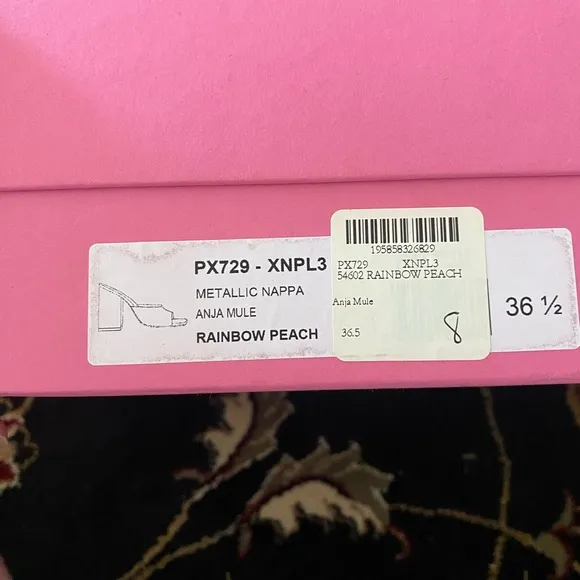 New! Paris Texas 4in Peach Mules