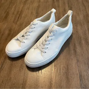 NEW! Paul Green Men’s Classic White Slip On Leather Soft Trainer Sneaker US 9.5