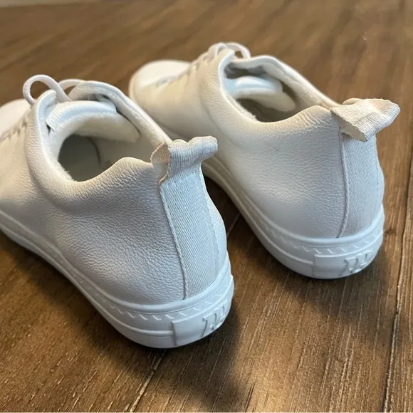 NEW! Paul Green Men’s Classic White Slip On Leather Soft Trainer Sneaker US 9.5