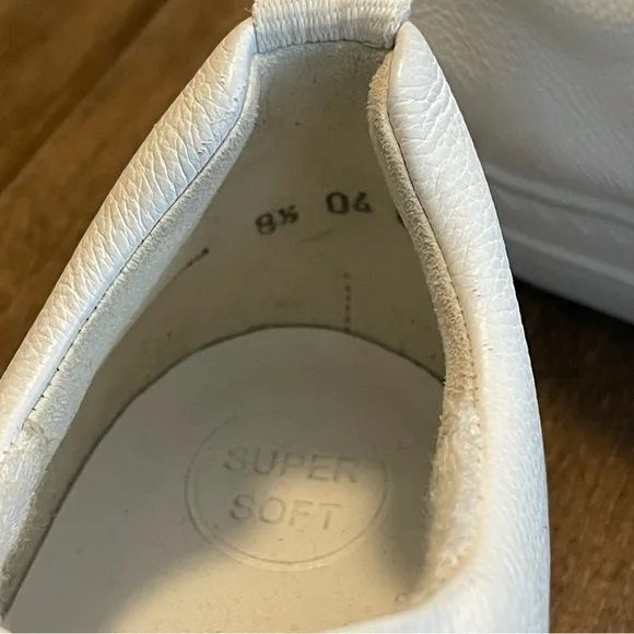 NEW! Paul Green Men’s Classic White Slip On Leather Soft Trainer Sneaker US 9.5