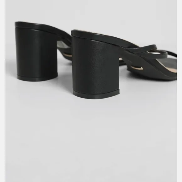 New Princess Polly BILLINI Yazmin heeled mules in Black Size 9