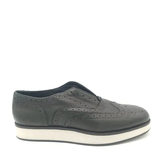 NEW Rag &amp; Bone Meli Wingtip Oxford Womens 38 Refined Chic Y2K Dark Academia