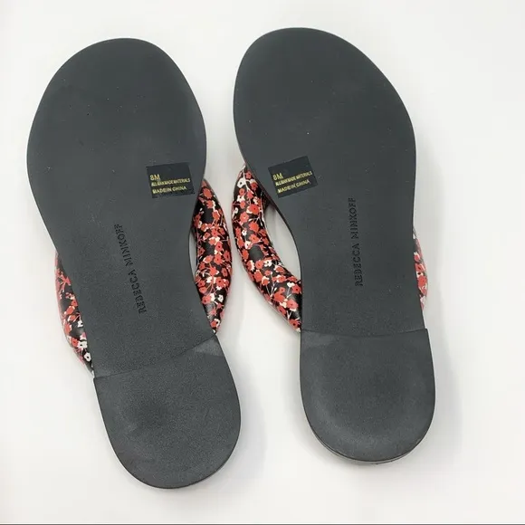 NEW! Rebecca Minkoff Senet Flip Flop in Red Floral