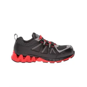 NEW REEBOK men's zigkick work shoe - wide in black/red