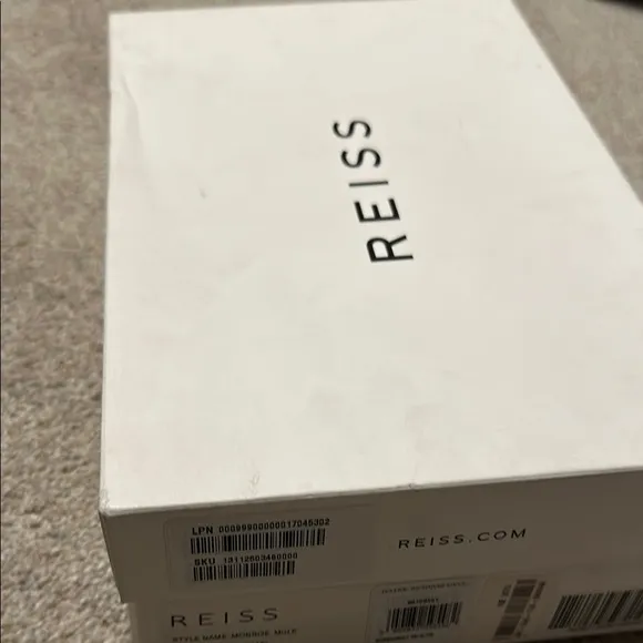 NEW Reiss Satin Pin Heel Mules in Khaki