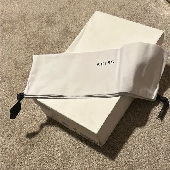 NEW Reiss Satin Pin Heel Mules in Khaki