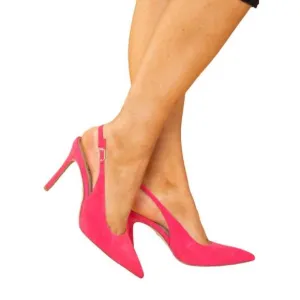 NEW SAM EDELMAN hazel sling heels in pink