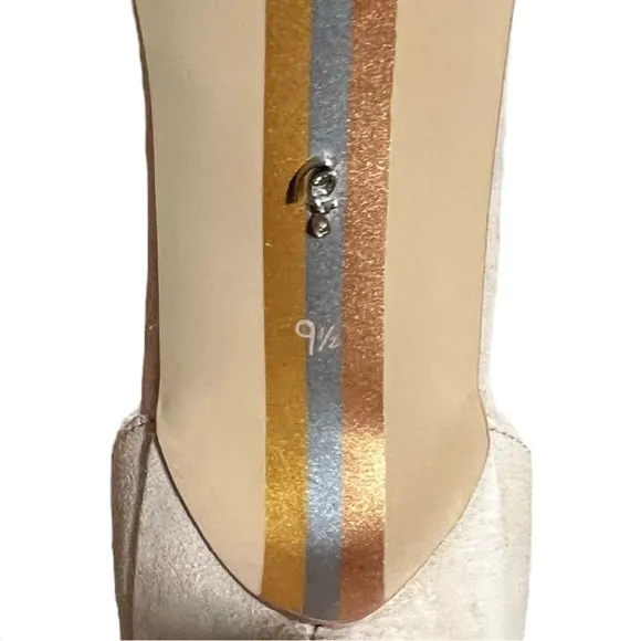 🌻NEW Sam Edelman Peonie Suede Kitten Heel Ankle Wrap Size 9.5