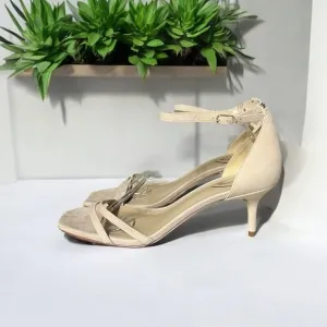 🌻NEW Sam Edelman Peonie Suede Kitten Heel Ankle Wrap Size 9.5