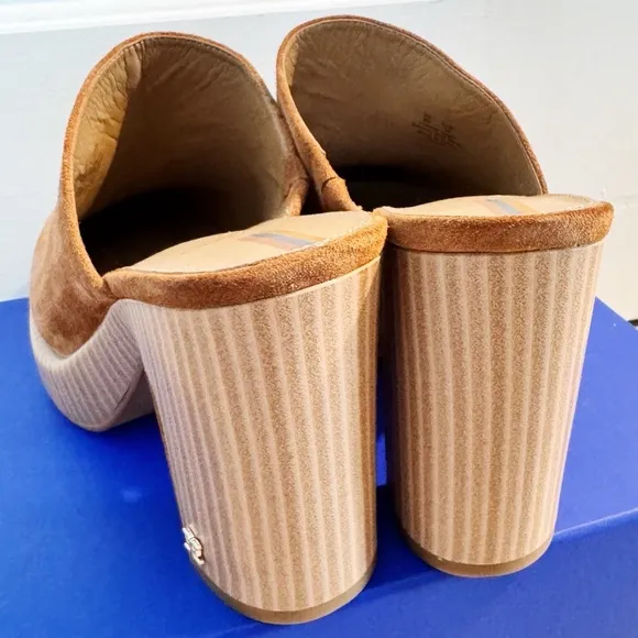 NEW Sam Edelman Shiloh Suede Clogs / Mules in Frontier Brown