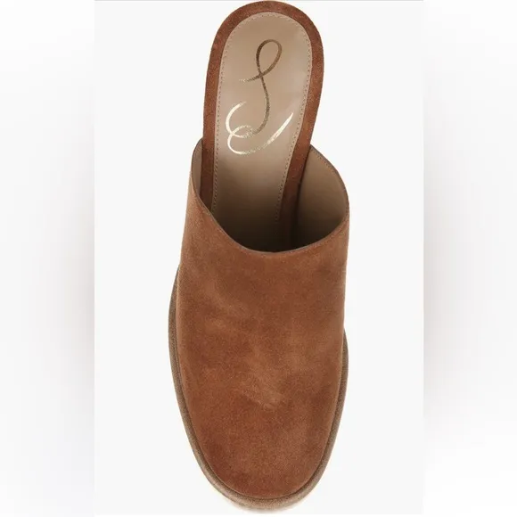 NEW Sam Edelman Shiloh Suede Clogs / Mules in Frontier Brown