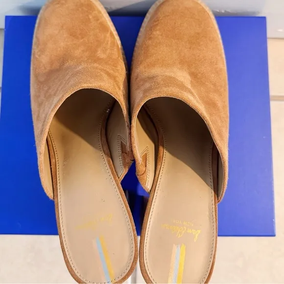 NEW Sam Edelman Shiloh Suede Clogs / Mules in Frontier Brown