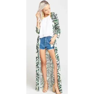 NEW Show me your mumu Karmyn kimono cape in Peruvian palm Size Medium