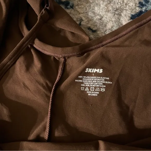 New Skims Fits everybody slip mini dress in Cocoa brown Size Large