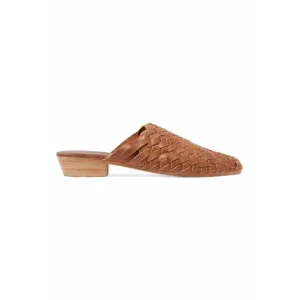 NEW ST. AGNI women's paris woven mules in tan