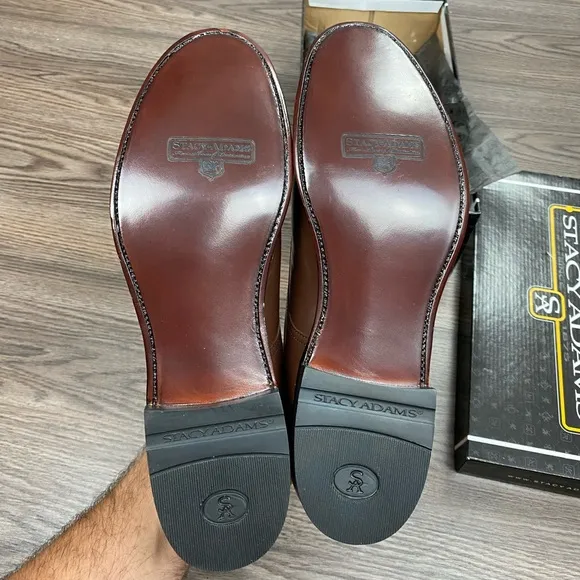 NEW Stacy Adams Madison Brown Oxfords 11 D